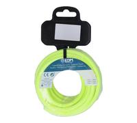 Carrete de cable tubular H03VV-F 2 x 0,75 mm² amarillo, 5 m, ideal para conexiones eléctricas y uso en exteriores.