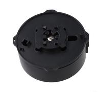 Carrete de cámara subacuática con manivela de mano con carrete de gran capacidad y pasador de bloqueo para exploración de aguas profundas, color negro