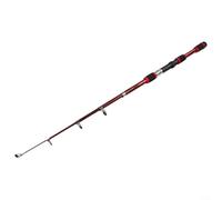 Carrete de caña de pescar telescópico de fibra de carbono para combo ligero, adecuado para diferentes estilos y técnicas de pesca (rojo)
