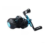 Carrete de cebo antiretroceso que incluye alarma de arrastre integrada para detección de carrera con carrete de metal, ideal para mini escenarios de pesca que ofrecen opciones de recuperación de mano