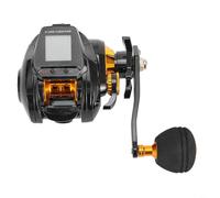 Carrete de cebo con relación de transmisión 6.3:1, contador de líneas digital y pantalla retroiluminada grande, USB recargable, rodamientos de bolas de acero inoxidable 5+1, para rafting