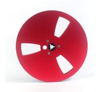 Carrete de cinta vacío de sonido mejorado de 1/4 de 7 pulgadas para TEAC y para Studer, hecho de aleación de aluminio resistente para un uso fiable (rojo)