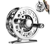 Carrete de con mosca - Carretes de con mosca de agua salada, Carrete de automático con freno de cinturón de metal | Carrete de con mosca pequeño de aluminio con liberación