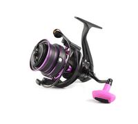 Carrete de Giratorio, carretes giratorios de Metal Ligero y Resistente, diseño de Agarre de Palma, Carrete Estable de Agua Salada, Suministros de Intercambiables para Mujeres, machos