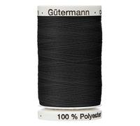 Carrete de hilo de color negro 000, de Gutermann, de poliéster, grueso, 30 m