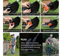 Carrete de hilo de repuesto para recortadora inalámbrica, paquete de 6 recambios de hilo de corte de