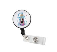 Carrete de insignia de veneno de llama Kuzcoo's Poison ID Holder Yzma and Kronk The Emperor Movie Fans Gift Nurse Badge Reel (Poison BR3)