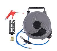 Carrete De Manguera Compresor De Aire Neumático Retráctil Automático De 15 Metros Taller Garaje Tambor Telescópico Tubo Abrazadera