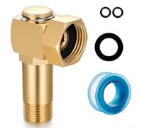 Carrete de manguera de jardín de latón adaptador de codo giratorio de 3/4 pulgadas GHT a 1/2 pulgada NPT macho para diversas tareas de jardinería (1 unidad)