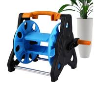 Carrete de manguera de jardín - soporte de línea de agua exterior, carrete de tubería duradero | Carro rodante pesado con asa, organizador de tuberías significa mantenimiento del césped, riego, netto