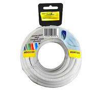 carrete de manguera plana, 3g, 1,00 mm², blanca, 5 m - ideal para riego, drenaje y uso doméstico.