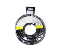 Carrete de manguera tubular H05VV-F 3G 1,00 mm² 50 m, ideal para exteriores, uso en jardinería y trabajos eléctricos.