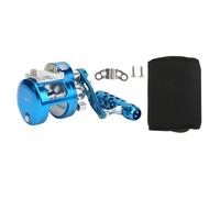 Carrete de Metal para baitcasting Rueda de Pesca Profesional Aparejo de Arrastre Fuerte LD02R LD04L LD04R LD06L LD06R para embalses Ríos Lagos Océanos 100% Nuevo Metal Plata (LD06L (Left Hand, Dual