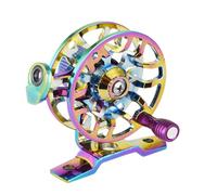 Carrete de mosca ligero, rueda de de aluminio, carrete grande con freno liso, carrete de engranajes de precisión con resistencia a la, accesorio de para adultos para