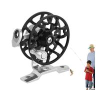 Carrete de mosca ligero, rueda de de aluminio, carrete grande con freno liso, carrete de engranajes de precisión con resistencia a la, accesorio de para adultos para