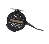 Carrete de Mosca Metálico Carrete de Pesca con Mosca automático 2 + 1 BB Carrete Aluminio súper Ligero Color Negro/Dorado(Black)