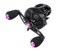 Carrete de pesca 7 2 1 relación de engranaje con sistema de freno magnético de 25 niveles, resistencia al arrastre de 8 kg y construcción de aleación de aluminio (AF2000 mano derecha)