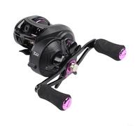 Carrete de pesca 7 2 1 relación de engranaje con sistema de freno magnético de 25 niveles, resistencia al arrastre de 8 kg y construcción de aleación de aluminio (AF2000 mano izquierda)