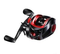 Carrete de pesca al aire libre con relación de engranaje 7 2 1 con freno magnético para un funcionamiento suave y múltiples opciones de carrete para varios métodos de pesca (blanco (rojo (mano derecha