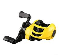 Carrete de pesca al aire libre con relación de engranaje 7 2 1 con freno magnético para un funcionamiento suave y múltiples opciones de carrete para varios métodos de pesca (blanco (amarillo (mano