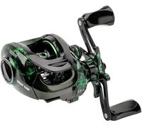 Carrete de Pesca Baitcasting,Sistema de frenado magnético para la Pesca en Agua Salada y Agua Dulce, carretes de Pesca Baitcaster con rodamientos de Bolas de Acero Inoxidable 18+1BB, Disponible en