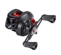 Carrete De Pesca Carrete de Pesca Profesional Ultraligero 7.2.1 Ratio de Engranaje Rueda de Baitcasting de Carpa Arrastre máximo 8kg Carrete de fundición de Pesca(Red,Right Hand)