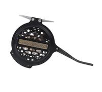 Carrete de Pesca con Mosca automático Ligero (1 Pieza) - Aleación de Aluminio Y4 70 con Acabado Plateado/Negro