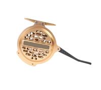 Carrete de Pesca con Mosca Carrete de Pesca con Mosca automático 2 + 1 BB Carrete de Mosca de Aluminio súper Ligero Color Negro/Dorado(Gold)