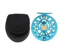 Carrete de Pesca con Mosca ZenithAur con Cuerpo mecanizado CNC, rodamientos 2+1BB y diseño de husillo Grande, Carrete de Aluminio de Peso 7/9 para Pesca en Agua Dulce y Salada (Blue)