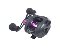 Carrete de pesca de alta velocidad 7.2:1, sistema de freno de 25 niveles, potencia de arrastre de 8 kg, carrete de aleación de aluminio ligero con mango EVA para pesca en agua dulce y salada, negro