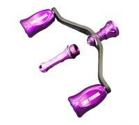 Carrete de pesca de fibra de carbono de 29 g con doble mango basculante, pieza de repuesto con rodamientos de bolas dobles para modelos EXLSTLT FUEGO CERTATE (morado)