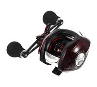 Carrete de Pesca de Metal 18 1, Relación 7: 1 1, Zurdos | Suave, Freno hasta 10kg, Tapa Lateral Rápida, Nylon, Latón y Cerámica, Negro