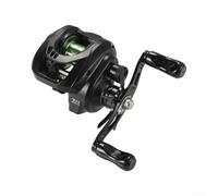 Carrete de pesca de metal 4+1 rodamientos brazo de carbono liso | Freno CC inteligente, respuesta de milisegundos, evita la reacción, lanzamiento suave, ajuste automático de velocidad
