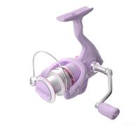 Carrete de pesca de metal completo de fundición suave con carrete de espacio de retroceso, rodamientos de metal 3+1 para recuperación, mango intercambiable y alta potencia de frenado para sal y agua