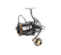 Carrete de pesca de metal serie 8000 a 14000 con rodamientos sellados de acero inoxidable 6+1 para una fundición larga suave y resistencia al agua salada (NAG12000)