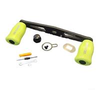 Carrete de pesca de repuesto con mango de brazo basculante de 8 5 mm, fibra de carbono recta extendida para DAIWA y para carretes de fundición ABU, incluye placa de bloqueo y juego de herramientas