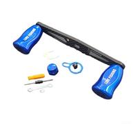 Carrete de pesca de repuesto con mango de brazo basculante de 8 5 mm, fibra de carbono recta extendida para DAIWA y para carretes de fundición ABU, incluye placa de bloqueo y juego de herramientas