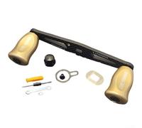 Carrete de pesca de repuesto para DAIWA y para carretes de fundición ABU con apertura de brazo oscilante de 8 x 5 mm, construcción de fibra de carbono recta extendida con juego completo de accesorios