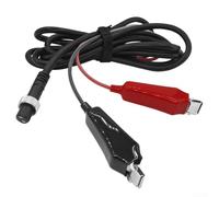 Carrete de pesca eléctrico de 2 polos, cable de alimentación de carrete de pesca eléctrico para DAIWA y MIYA 300750MJ con cable de extensión de alimentación de 2 polos (2 m)