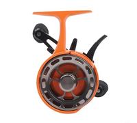 Carrete de pesca en hielo construido con arrastre de estrella de aluminio CNC y perilla de mango de EVA 3+1 rodamientos de metal, carrete grande con capacidad para 100 m 0,285 mm, funcionamiento suave