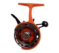 Carrete de pesca en hielo de liberación rápida con gatillo de caída, carrete de gran diámetro para línea de alta capacidad, rodamientos de metal 3+1 y engranajes de latón suave, arrastre de estrella