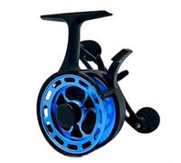 Carrete de pesca en hielo de pie alto con 3 más 1 rodamientos de bolas y 3. para relación de engranaje 2 a 1 para pesca en balsa de lago de invierno con potencia de arrastre máxima de 8 kg y diseño de