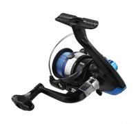 Carrete de pesca giratorio de metal 10007000 con 5 51 relación de velocidad, línea de pesca, disco dentado de aleación de zinc, adecuado para usuarios zurdos y diestros (MK2000)