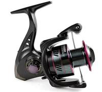 Carrete de pesca giratorio de metal, serie 1000-7000, serie 4000, color negro, nuevo, 2024, rueda giratoria