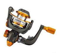 Carrete de pesca ligero serie 500 con carrete de metal construido para mini carretes de pesca y manejo eficaz de línea a 0,20 mm/170 m de capacidad (TH500)