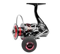 Carrete de pesca multiusos, híbrido, giratorio, ligero, apto for agua salada, con rodamientos de lance suave, ideal for pesca de carpas, surfcasting, con bobina trenzada y flotador.(4000 Series)