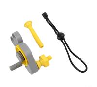 Carrete de pesca para carretes de cebo con sistema de doble engranaje que gira la bobina 2.5 veces por giro de manivela para un manejo eficiente de la línea (gris)
