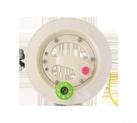 Carrete de pesca portátil con función antirretroceso, mango plegable, 6 rodamientos, guía de línea de porcelana y accesorio de acero inoxidable (A)