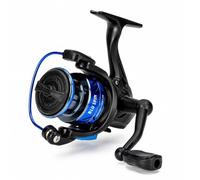Carrete de pesca STR Blu Spin, carrete giratorio ligero para mar y agua dulce, cuerpo y rotor de grafito anticorrosión, embrague multidisco y antirretorno infinito (4000)