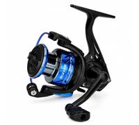 Carrete de pesca STR Blu Spin, carrete giratorio ligero para mar y agua dulce, cuerpo y rotor de grafito anticorrosión, embrague multidisco y antirretorno infinito (3000)